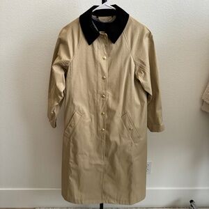 J.Crew Waxed Long Barn Jacket Size Petite XS